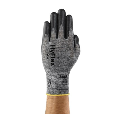 Work Gloves Glove Precision with Cuff Size 10 Grey 10 pieces